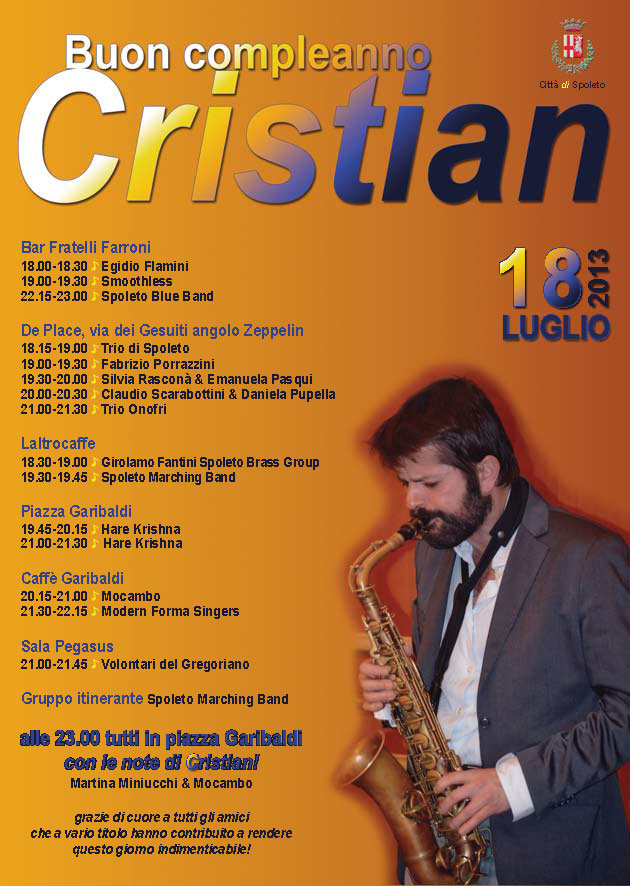 invito buon compleanno Cristian