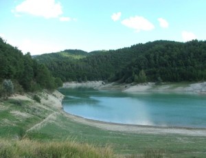 La diga in località Arezzo