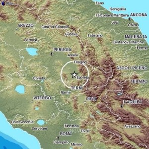 Terremoto da 2.1 nella Valle del Topino