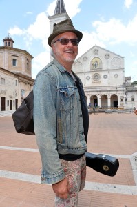 Tim Robbins in piazza Duomo 