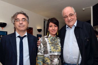 Spoleto57, Da destra Manuel De Sica, la giornalista Maria Mazzoli ed il critico Ignazio Senatore