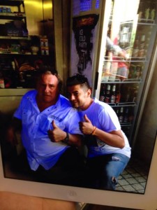 Gerard Depardieu con Alessandro del Bar Cool