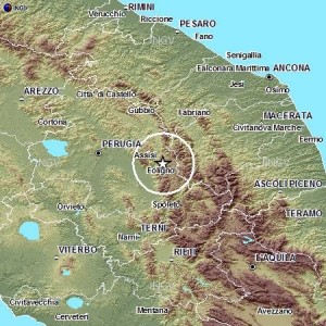 Terremoto di magnitudo 2.7 a Colfiorito