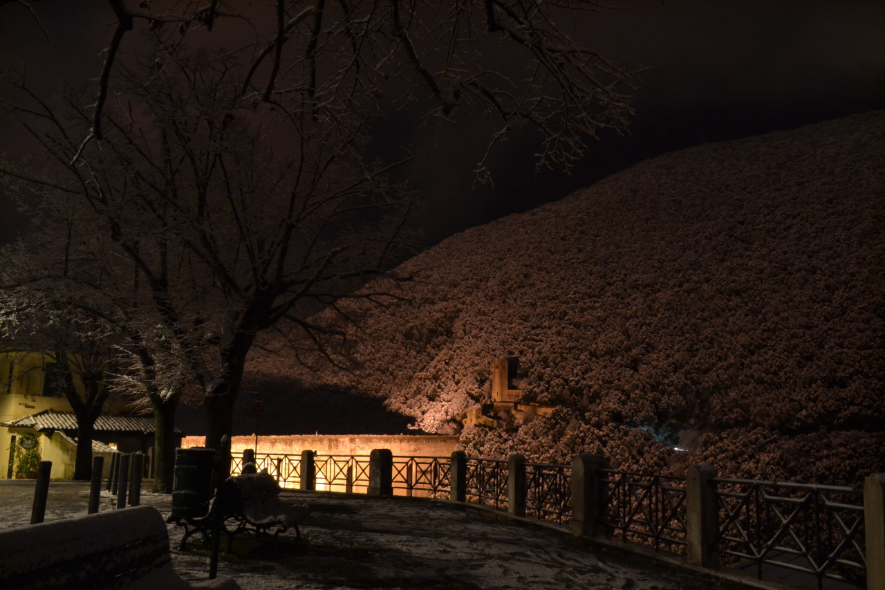 Ponte delle Torri con Neve